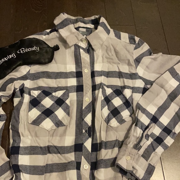 Flannel romper PJS - Picture 5 of 6